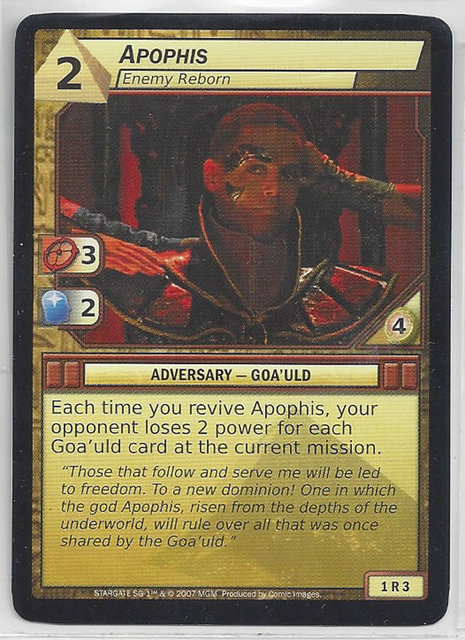 Apophis, Enemy Reborn
